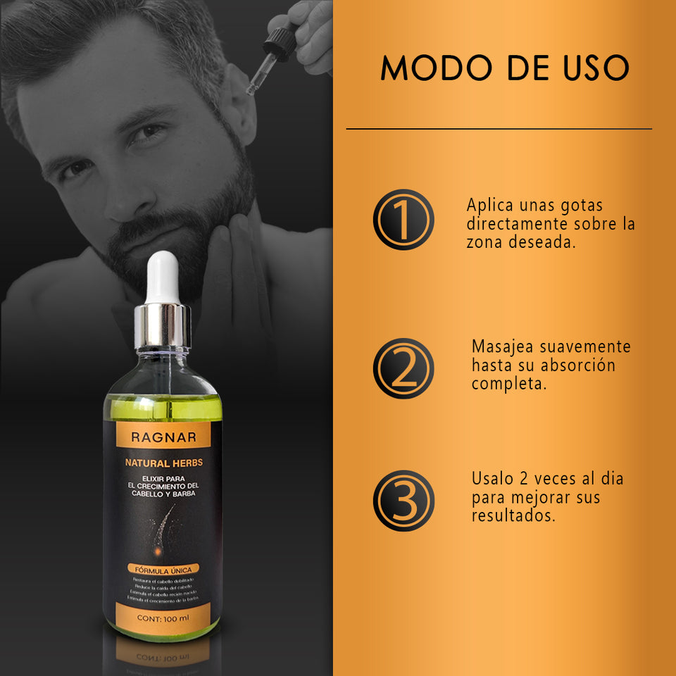 RAGNAR - Elixir para el crecimiento capilar 100% Efectivo